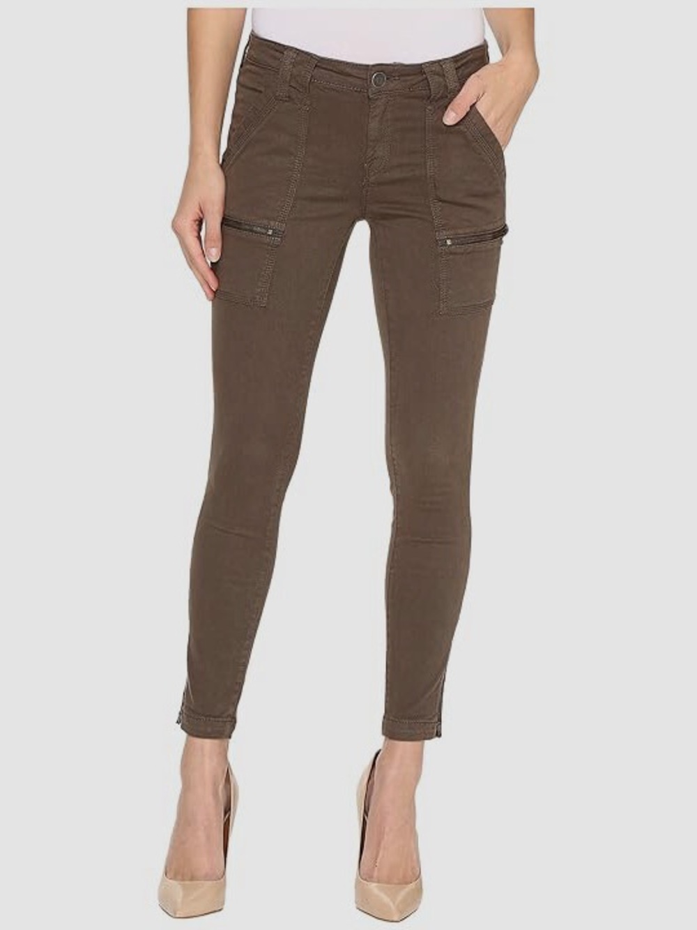 Joie Cargo Skinny Pants in Olive Green Size 26